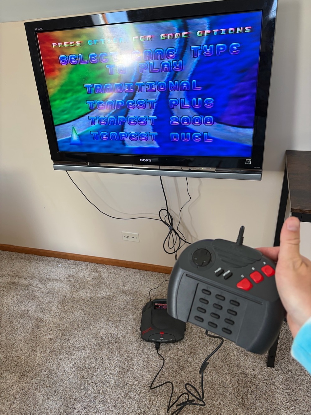 Atari Jaguar Console with Tempest 2000 Cartridge - Tested and Working - Picture 3 of 7